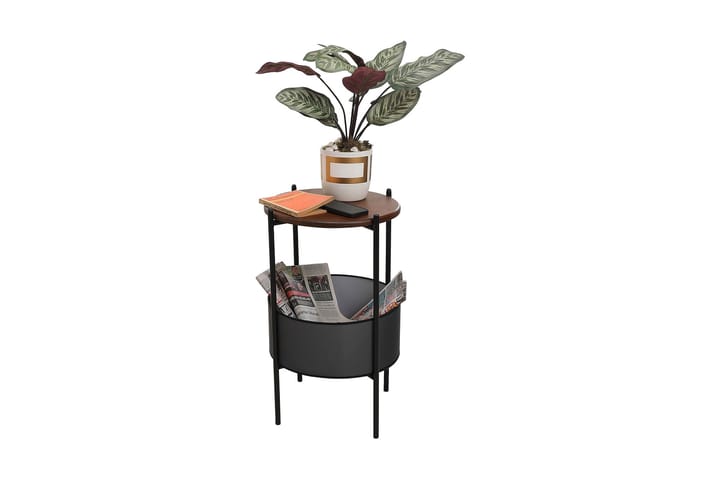 Sivupöytä Mattarbodum 40x70x40 cm Pyöreä - Musta - Huonekalut - Pöydät & ruokailuryhmät - Apupöytä & sivupöytä - Lamppupöytä