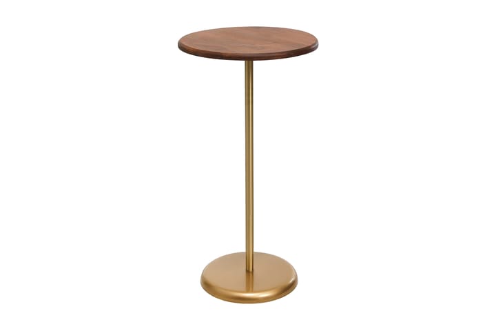 Sivupöytä Morivo 40x75x40 cm Pyöreä - Kulta/Ruskea - Huonekalut - Pöytä & ruokailuryhmä - Apupöytä & sivupöytä - Lamppupöytä