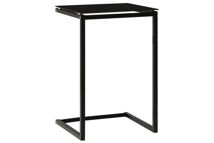 Sivupöytä musta 40x40x60 cm karkaistu lasi - Musta - Huonekalut - Pöytä & ruokailuryhmä - Apupöytä & sivupöytä - Tarjotinpöytä & pikkupöytä
