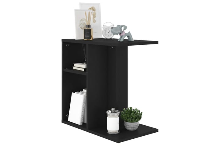Sivupöytä musta 50x30x50 cm lastulevy - Huonekalut - Pöytä & ruokailuryhmä - Apupöytä & sivupöytä - Lamppupöytä
