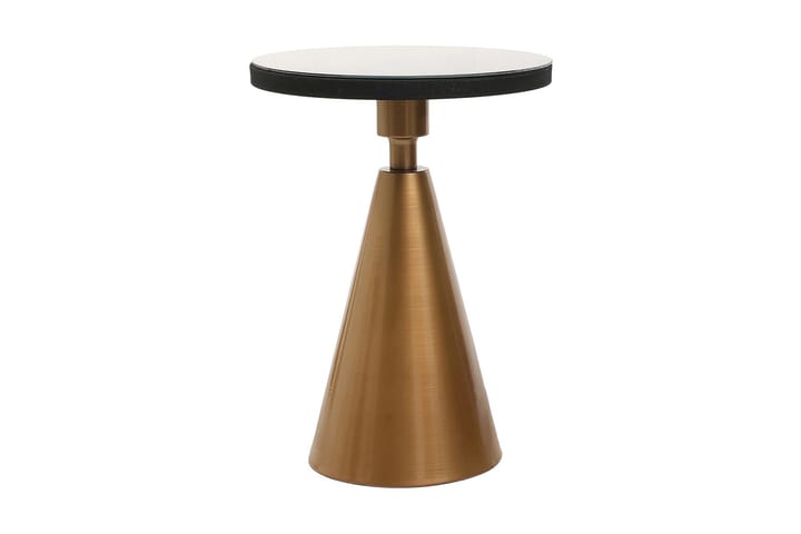 Sivupöytä Omango 42x55x42 cm Pyöreä - Kulta/Musta - Huonekalut - Pöytä & ruokailuryhmä - Apupöytä & sivupöytä - Tarjotinpöytä & pikkupöytä