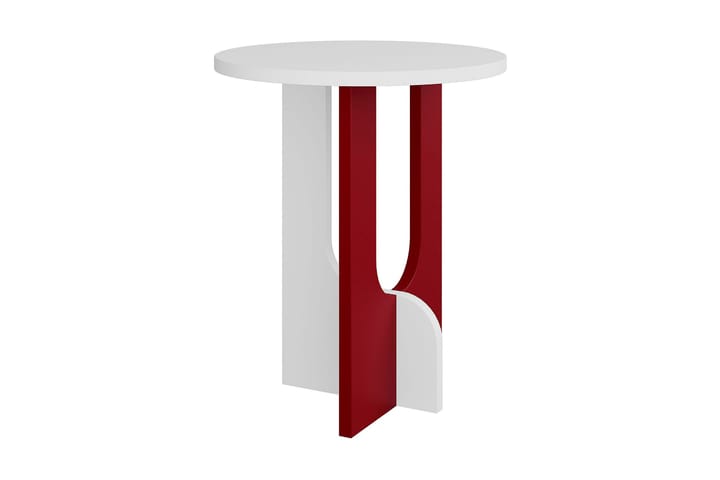 Sivupöytä Tibani 40x47x40 cm Pyöreä - Valkoinen - Huonekalut - Pöytä & ruokailuryhmä - Apupöytä & sivupöytä - Lamppupöytä