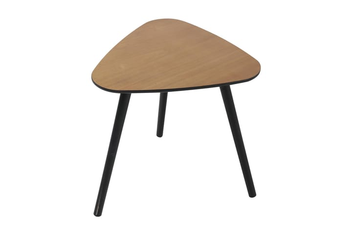 Sivupöytä Tresjuncos 45 cm Kolmikulmainen - Luonnonväri/Musta - Huonekalut - Pöytä & ruokailuryhmä - Apupöytä & sivupöytä - Lamppupöytä