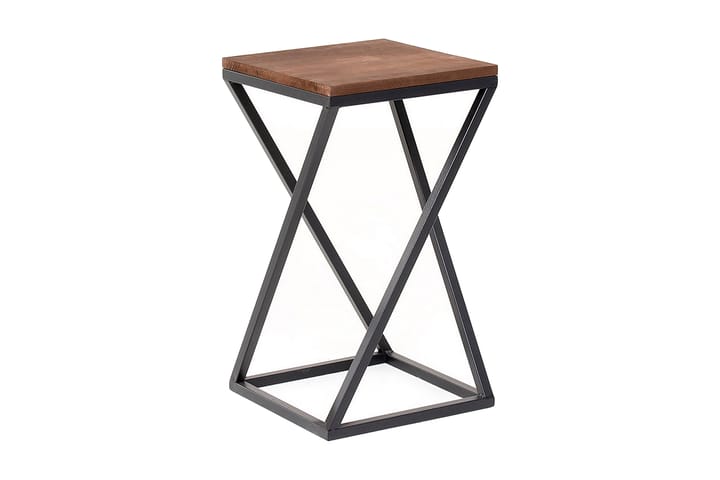 Sivupöytä Yaprak 35x63x35 cm - Ruskea/Musta - Huonekalut - Pöytä & ruokailuryhmä - Apupöytä & sivupöytä - Lamppupöytä