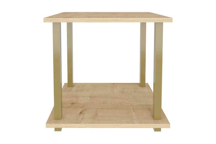 Sivupöytä Zakkum 35x48,2x44,6 cm - Kulta/Ruskea - Huonekalut - Pöytä & ruokailuryhmä - Apupöytä & sivupöytä - Lamppupöytä
