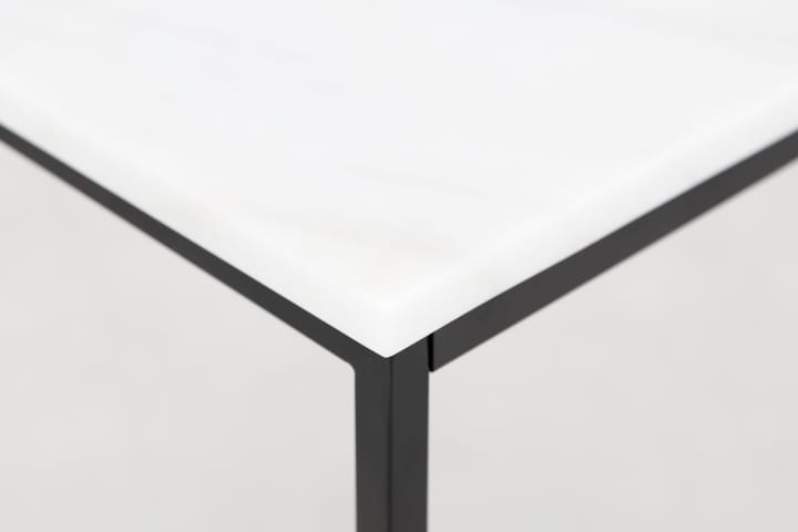 ADRIAN Sivupöytä 40 Valkoinen/Musta - Huonekalut - Pöytä & ruokailuryhmä - Apupöytä & sivupöytä - Tarjotinpöytä & pikkupöytä