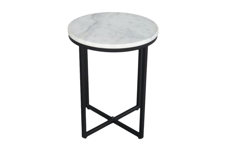 Apupöytä Harrow - Valkoinen/Musta - Huonekalut - Pöytä & ruokailuryhmä - Apupöytä & sivupöytä - Tarjotinpöytä & pikkupöytä