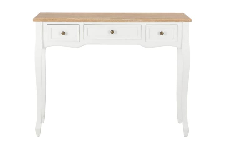 Meikkipöytä 3 laatikkoa Valkoinen - Valkoinen - Huonekalut - Pöydät & ruokailuryhmät - Apupöytä & sivupöytä - Lamppupöytä