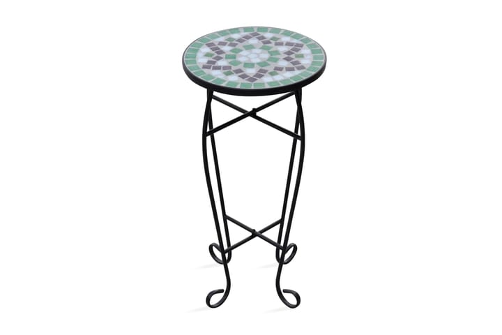 Mosaiikki Sohvapöytä Kasvipöytä Vihreä Valkoinen - Vihreä - Huonekalut - Pöydät & ruokailuryhmät - Apupöytä & sivupöytä - Lamppupöytä
