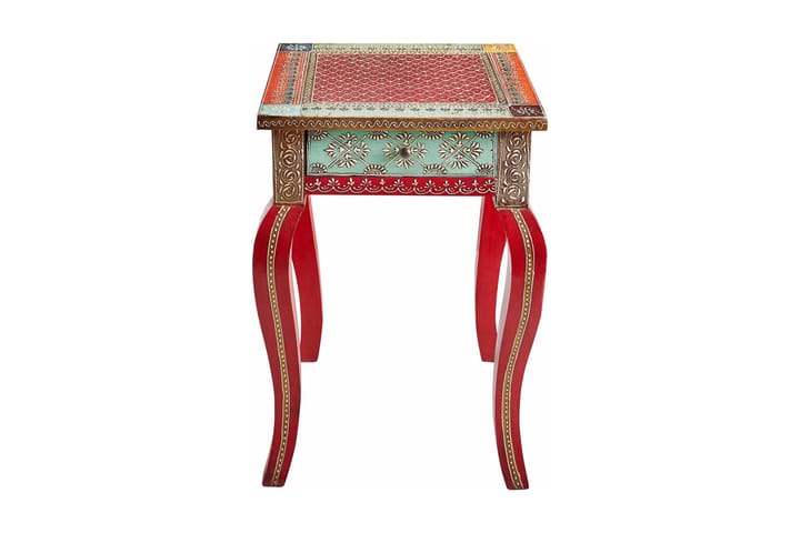 Ruokapöytä Villacian 38 cm - Punainen - Huonekalut - Pöytä & ruokailuryhmä - Apupöytä & sivupöytä - Tarjotinpöytä & pikkupöytä