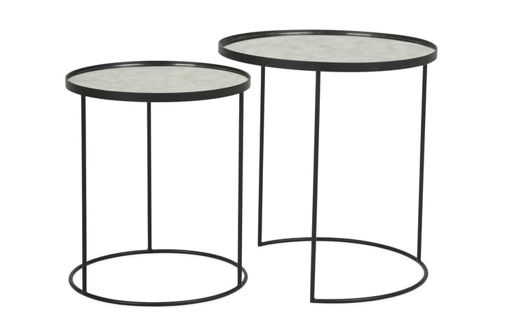 Sarjapöytä Hille 48,5 cm - Musta - Huonekalut - Pöytä & ruokailuryhmä - Apupöytä & sivupöytä - Tarjotinpöytä & pikkupöytä