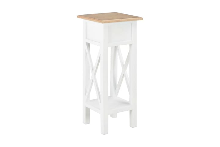 Senkki valkoinen 27x27x65,5 cm puu - Valkoinen - Huonekalut - Pöytä & ruokailuryhmä - Apupöytä & sivupöytä - Tarjotinpöytä & pikkupöytä