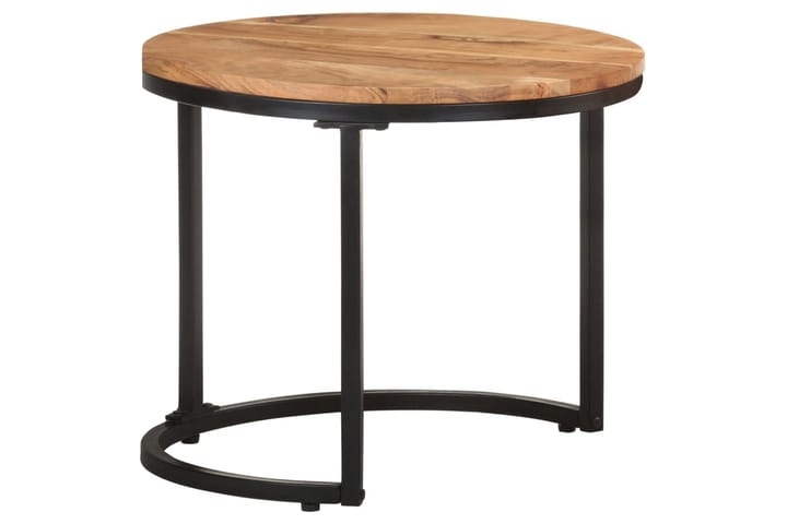 Sivupöydät 3 kpl täysi akaasiapuu - Ruskea - Huonekalut - Pöytä & ruokailuryhmä - Apupöytä & sivupöytä - Lamppupöytä