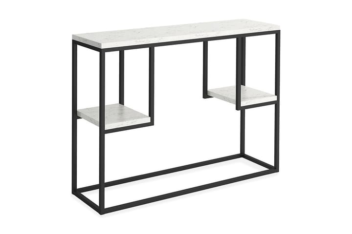 Sivupöytä Broadway 30 cm - Marmori/Musta - Huonekalut - Pöydät & ruokailuryhmät - Apupöytä & sivupöytä - Tarjotinpöytä & pikkupöytä