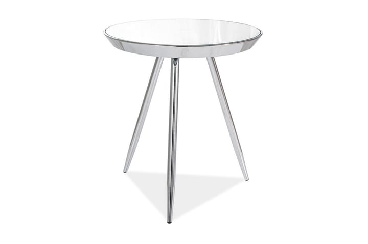 Sivupöytä Canencia 41 cm Pyöreä - Lasi/Hopea - Huonekalut - Pöydät & ruokailuryhmät - Apupöytä & sivupöytä - Lamppupöytä