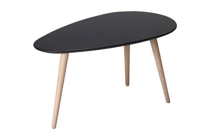 Sivupöytä Fly Puu Matta Musta - Musta - Huonekalut - Pöytä & ruokailuryhmä - Apupöytä & sivupöytä - Lamppupöytä