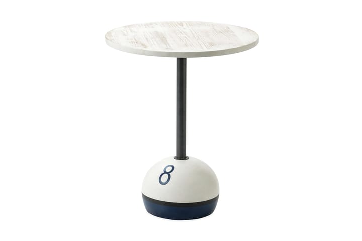 Sivupöytä Geare 50x60 cm - Valkoinen/Musta - Huonekalut - Pöydät & ruokailuryhmät - Apupöytä & sivupöytä - Tarjotinpöytä & pikkupöytä