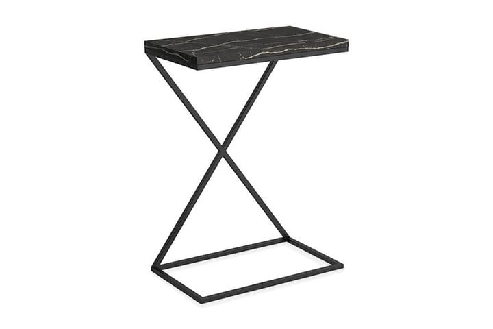 Sivupöytä Hope 31 cm - Marmori/Musta - Huonekalut - Pöytä & ruokailuryhmä - Apupöytä & sivupöytä - Lamppupöytä
