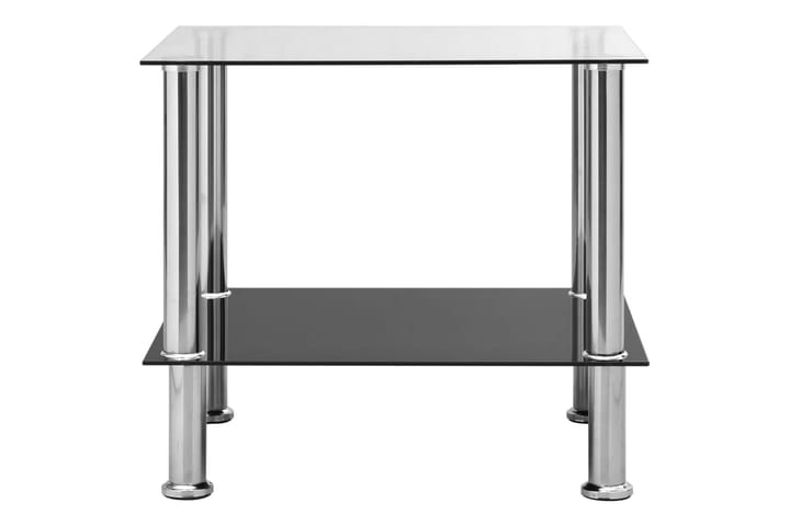 Sivupöytä läpinäkyvä 45x50x45 cm karkaistu lasi - Läpinäkyvä - Huonekalut - Pöydät & ruokailuryhmät - Apupöytä & sivupöytä - Lamppupöytä