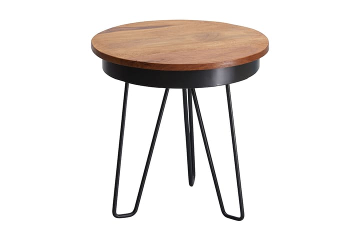 Sivupöytä Malm 43 cm - Ruskea/Musta - Huonekalut - Pöytä & ruokailuryhmä - Apupöytä & sivupöytä - Tarjotinpöytä & pikkupöytä