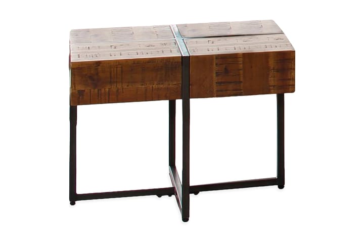 Sivupöytä Marcus - Akaasia Ruskea/Metalli - Huonekalut - Pöydät & ruokailuryhmät - Apupöytä & sivupöytä - Lamppupöytä