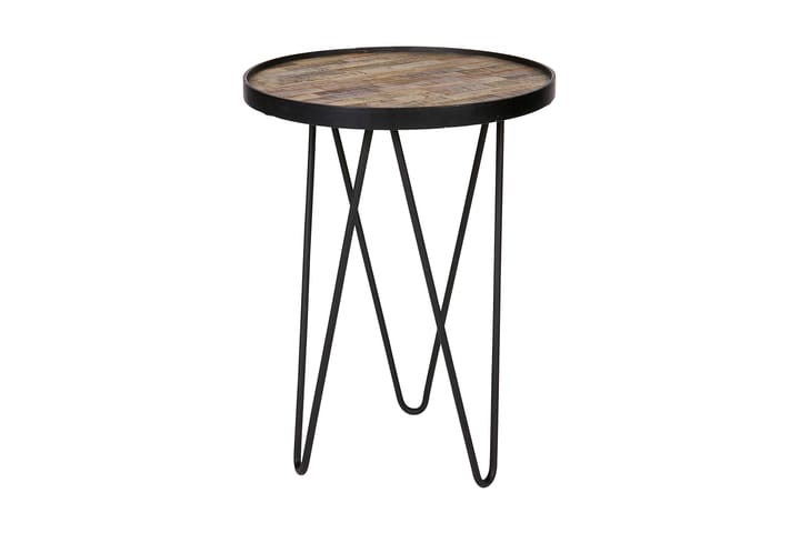 Sivupöytä Marica 39 cm Pyöreä - Puu/Metalli - Huonekalut - Pöydät & ruokailuryhmät - Apupöytä & sivupöytä - Lamppupöytä