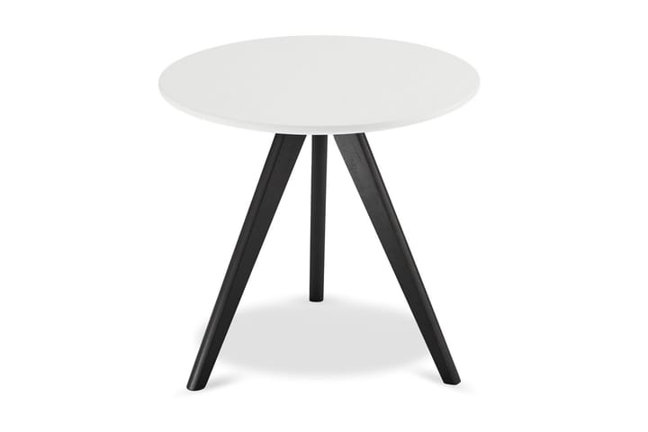 Sivupöytä Minerva 48 cm Pyöreä - Valkoinen - Huonekalut - Pöytä & ruokailuryhmä - Apupöytä & sivupöytä - Lamppupöytä