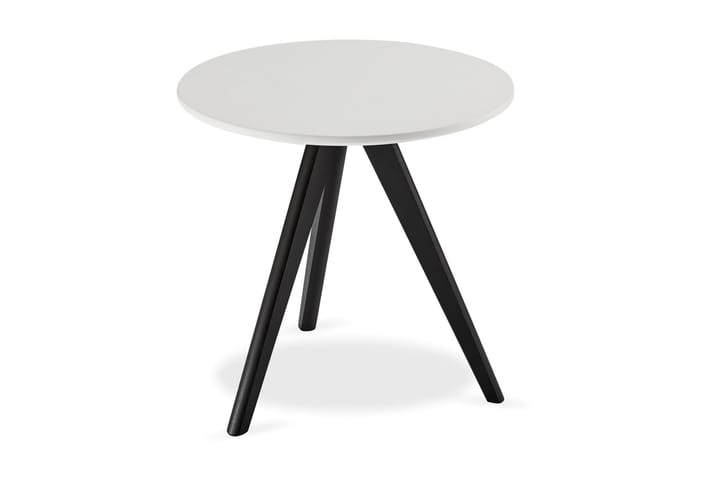 Sivupöytä Minerva 48 cm Pyöreä - Valkoinen - Huonekalut - Pöytä & ruokailuryhmä - Apupöytä & sivupöytä - Tarjotinpöytä & pikkupöytä