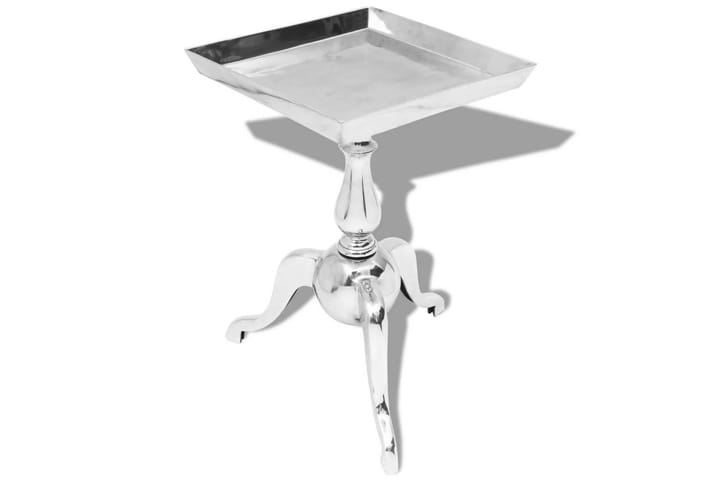 Sivupöytä Neliö Alumiini Hopea - Hopea - Huonekalut - Pöydät & ruokailuryhmät - Apupöytä & sivupöytä - Tarjotinpöytä & pikkupöytä
