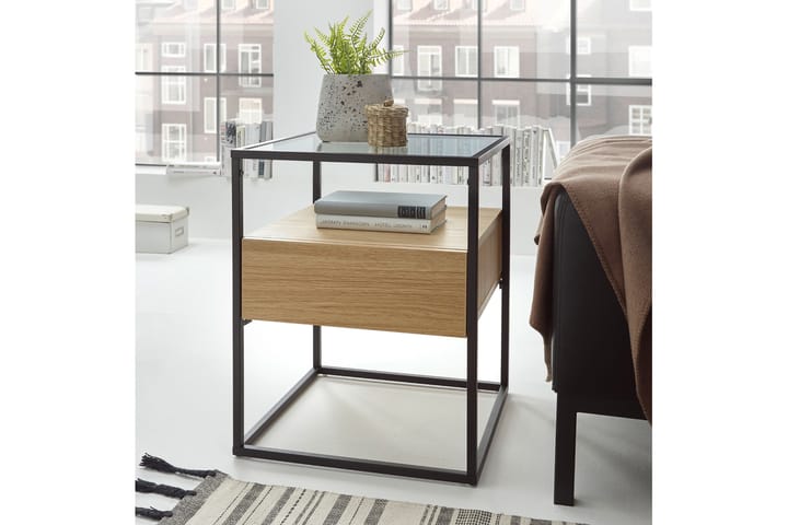 Sivupöytä Pitlik 43 cm - Tammi - Huonekalut - Pöytä & ruokailuryhmä - Apupöytä & sivupöytä - Tarjotinpöytä & pikkupöytä