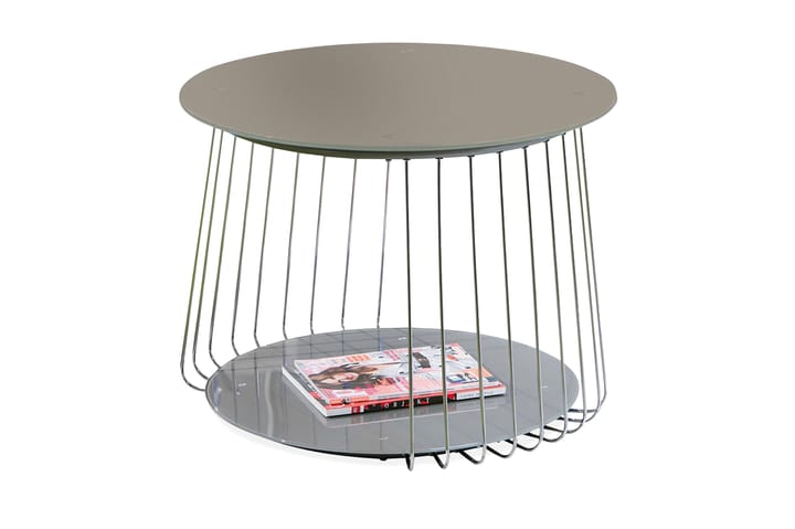 Sivupöytä Tatiana 70 cm Pyöreä - Lasi/Kromi - Huonekalut - Pöytä & ruokailuryhmä - Apupöytä & sivupöytä - Lamppupöytä