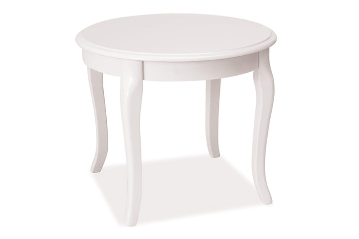 Sivupöytä Tenniken 60 cm Pyöreä - Valkoinen - Huonekalut - Pöytä & ruokailuryhmä - Ruokapöydät & keittiön pöydät