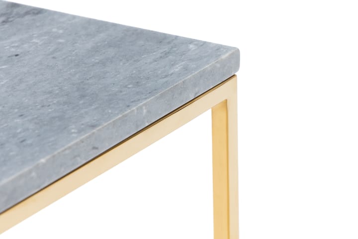 Sivupöytä Titania 45 cm Marmori - Harmaa/Messinki - Huonekalut - Pöytä & ruokailuryhmä - Apupöytä & sivupöytä - Tarjotinpöytä & pikkupöytä
