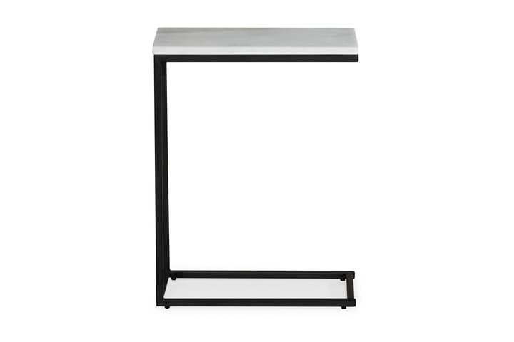 Sivupöytä Titania 45 cm Marmori - Valkoinen/Musta - Huonekalut - Pöydät & ruokailuryhmät - Marmoripöydät