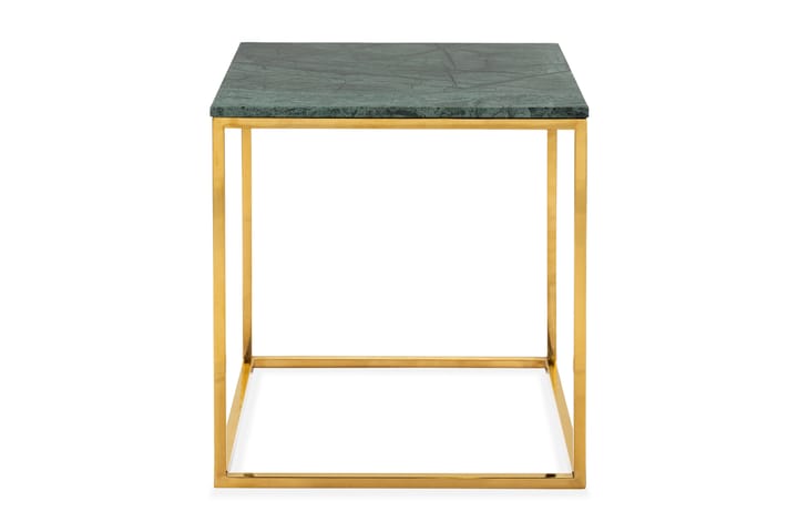 Sivupöytä Titania 50 cm Marmori - Vihreä/Messinki - Huonekalut - Pöytä & ruokailuryhmä - Apupöytä & sivupöytä - Tarjotinpöytä & pikkupöytä