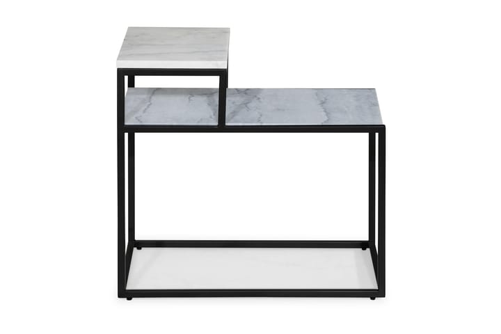 Sivupöytä Titania 60 cm Marmori - Valkoinen/Harmaa/Musta - Huonekalut - Pöydät & ruokailuryhmät - Apupöytä & sivupöytä - Lamppupöytä
