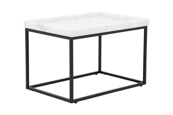 Sivupöytä Tosterup 60 cm - Valkoinen/Musta - Huonekalut - Pöytä & ruokailuryhmä - Apupöytä & sivupöytä - Tarjotinpöytä & pikkupöytä