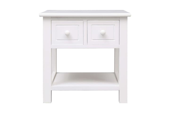 Sivupöytä valkoinen 40x40x40 cm keisaripuu - Valkoinen - Huonekalut - Pöytä & ruokailuryhmä - Apupöytä & sivupöytä - Tarjotinpöytä & pikkupöytä