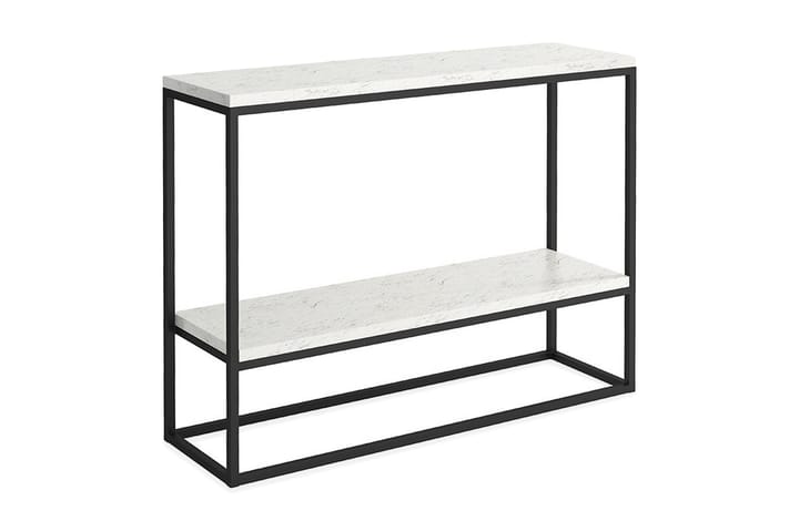 Sivupöytä Walden 30 cm - Marmori/Musta - Huonekalut - Pöytä & ruokailuryhmä - Apupöytä & sivupöytä - Lamppupöytä