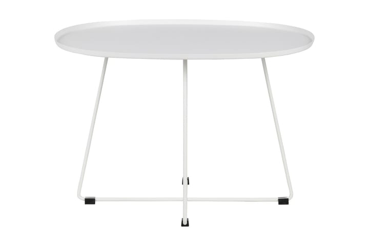 Sivupöytä XL Wallant 70 cm Ovaali - Valkoinen - Huonekalut - Pöydät & ruokailuryhmät - Apupöytä & sivupöytä - Lamppupöytä