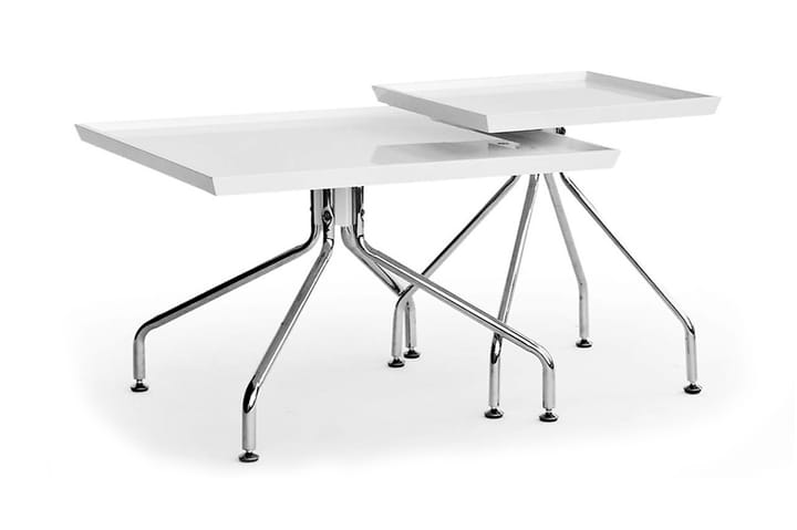 Tray Lamppupöytä - Neliskanttinen Valkoinen - Huonekalut - Pöydät & ruokailuryhmät - Apupöytä & sivupöytä - Lamppupöytä