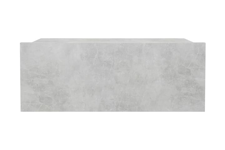 Kelluva yöpöytä betoninharmaa 40x30x15 cm lastulevy - Harmaa - Huonekalut - Pöydät & ruokailuryhmät - Apupöytä & sivupöytä - Yöpöytä