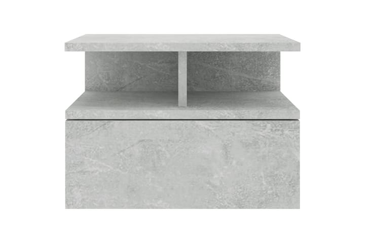 Kelluva yöpöytä betoninharmaa 40x31x27 cm lastulevy - Harmaa - Huonekalut - Pöytä & ruokailuryhmä - Apupöytä & sivupöytä - Yöpöytä