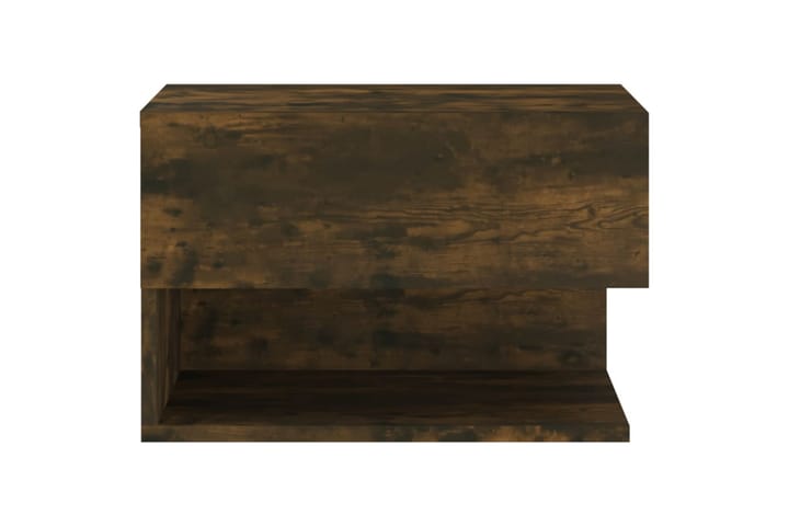 Seinäkiinnitettävä yöpöytä savutammi - Ruskea - Huonekalut - Pöytä & ruokailuryhmä - Apupöytä & sivupöytä - Tarjotinpöytä & pikkupöytä