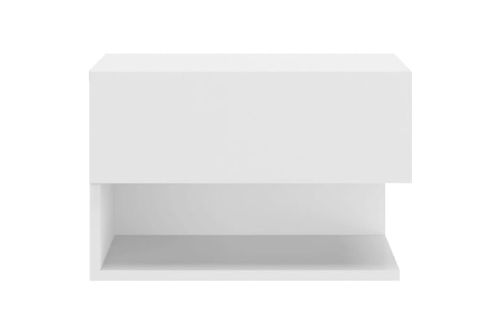 Seinäkiinnitettävät yöpöydät 2 kpl valkoinen - Valkoinen - Huonekalut - Pöytä & ruokailuryhmä - Apupöytä & sivupöytä - Yöpöytä