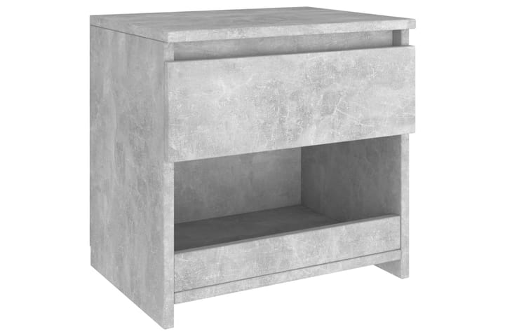 Yöpöydät 2 kpl betoninharmaa 40x30x39 cm lastulevy - Harmaa - Huonekalut - Pöydät & ruokailuryhmät - Apupöytä & sivupöytä - Yöpöytä