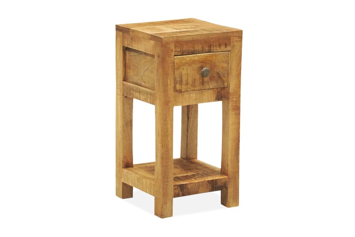 Yöpöytä 1 vetolaatikolla Mangopuu - Ruskea - Huonekalut - Pöydät & ruokailuryhmät - Apupöytä & sivupöytä - Yöpöytä