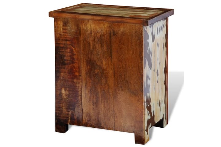 Yöpöytä 2 vetolaatikolla Kierrätetty puu - Ruskea - Huonekalut - Pöytä & ruokailuryhmä - Apupöytä & sivupöytä - Yöpöytä