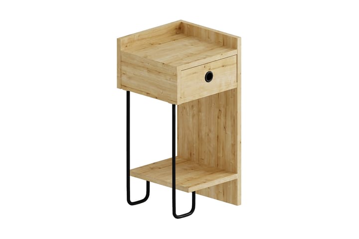 Yöpöytä 30 cm Oikea - Luonnonväri - Huonekalut - Pöytä & ruokailuryhmä - Apupöytä & sivupöytä - Yöpöytä