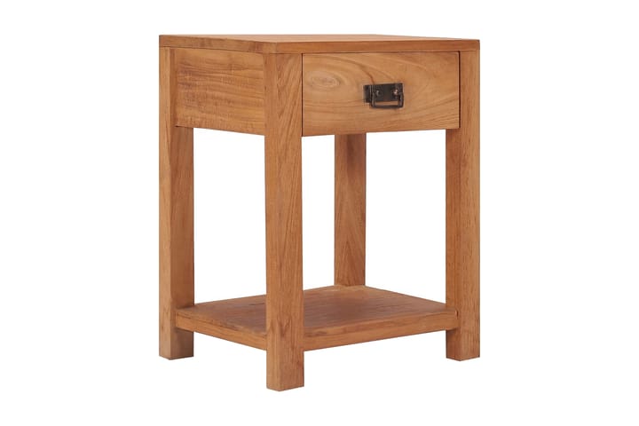 Yöpöytä 35x35x50 cm täysi tiikki - Ruskea - Huonekalut - Pöytä & ruokailuryhmä - Apupöytä & sivupöytä - Yöpöytä